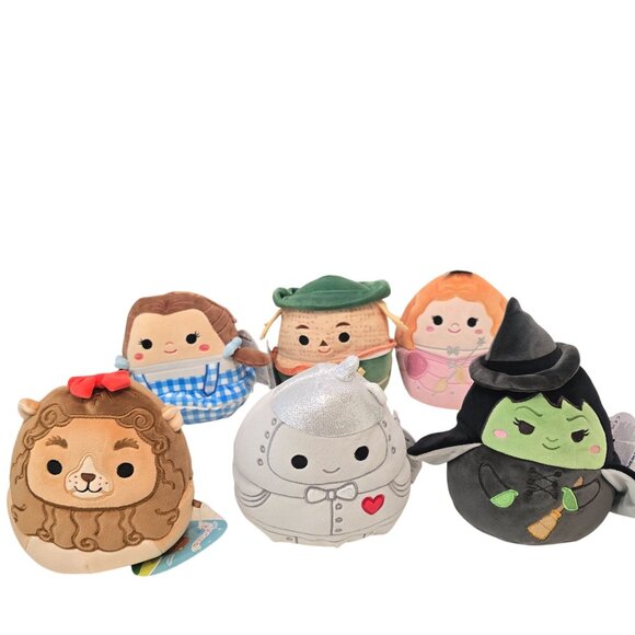 Wizard Of Oz Squishmallows Set Dorothy Scarecrow Lion Tin Man Glinda Wicked Witc - Picture 4 of 5
